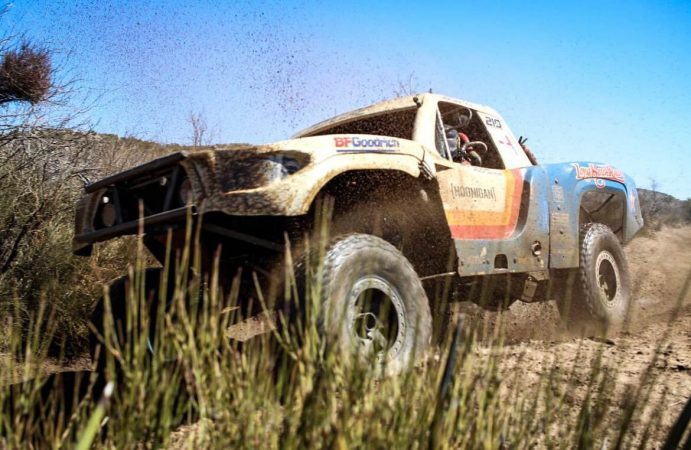 Trophy Truck racing in the deserts of Mexico