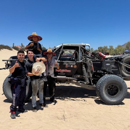 Long Beach Racers Trophy Truck racing in Baja Mexico.