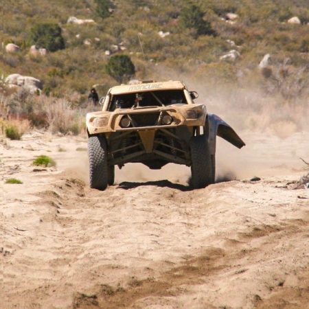 Long Beach Racers Trophy Truck racing in Baja Mexico.