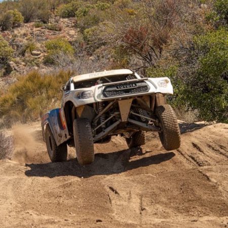 Long Beach Racers Trophy Truck racing in Baja Mexico.