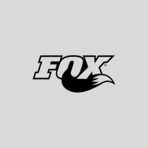 Fox Racing logo featuring the word FOX with a stylized fox tail curling from the letter X for brand contact.